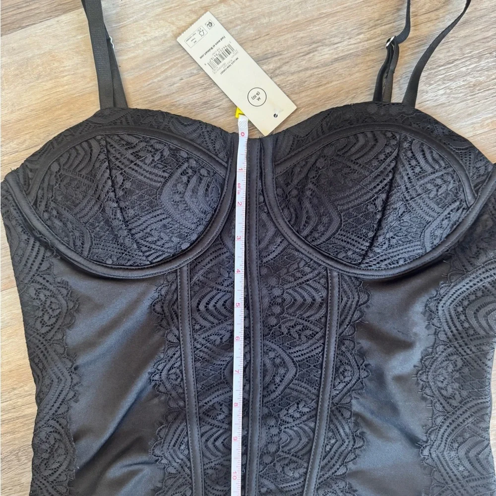 No Boundaries Black Lace Bustier Top - Picture 4 of 11
